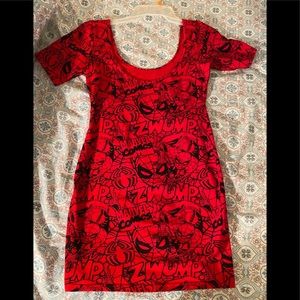 Marvel Spiderman mini dress